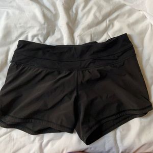 Black lululemon athletic shorts!